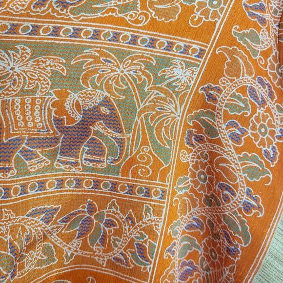 BAIZAAR 100% Silk Wrap Top with Bell Sleeves - Picture 5 of 8